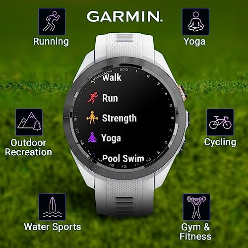 Wearable4U Garmin Approach S70 Golf Smart Watch White +E-bank