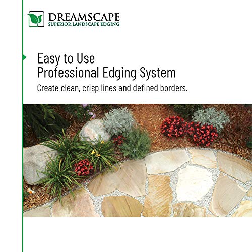 Dreamscape PRO Aluminum Landscape Edging - Easy Install Professional Landscaping Border - 80ft Total - Black Painted