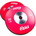 PRx Performance Elite Bumper Plate Pairs Steel Center Insert 55lb Pair