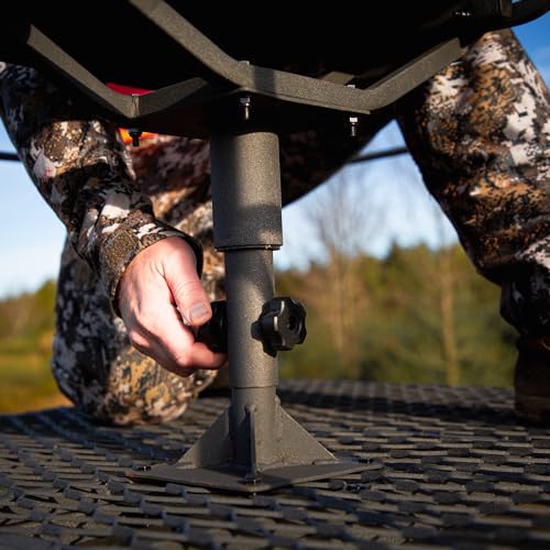 Rivers Edge Treestands 12’ 2-Man Quad Pod Tower Stand Black