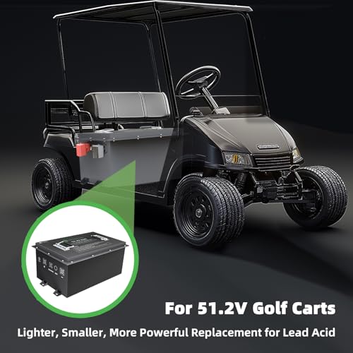 HYSINCERE 48V 65Ah Golf Cart Batteries with Bluetooth Monitor