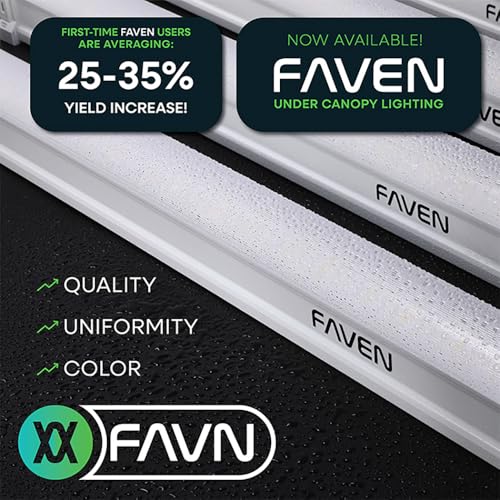 Faven R8 Under-Canopy LED Grow Light Bar 120 Watt 4-Pack White
