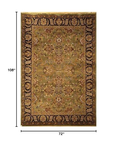 Safavieh Dynasty Collection Hand-Knotted Traditional Oriental Area Rug 6' x 9' Green/Black