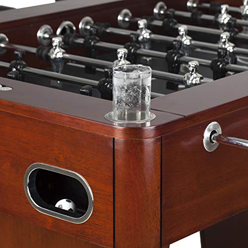 Hathaway Millennium 55-in Pro Series Foosball Table Mahogany/Black