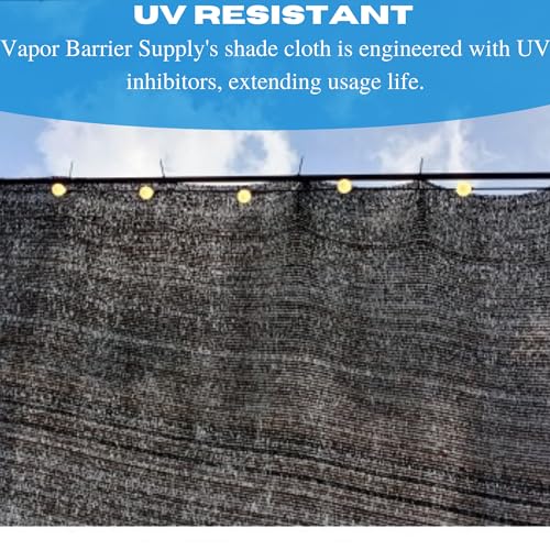Generic VBS Black Shade Cloth Mesh Fabric 20' x 175'