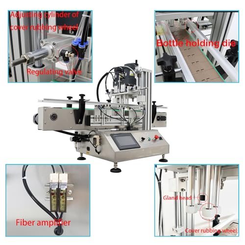 HQHAOTWU Electric Bottle Capping Machine Stainless Steel