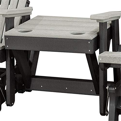 American Furniture Classics Double Center Table Glider Light Gray