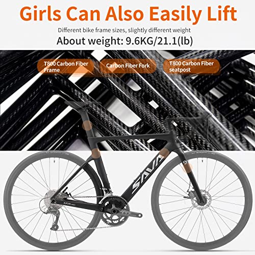 SAVADECK Carbon Disc Road Bike Black