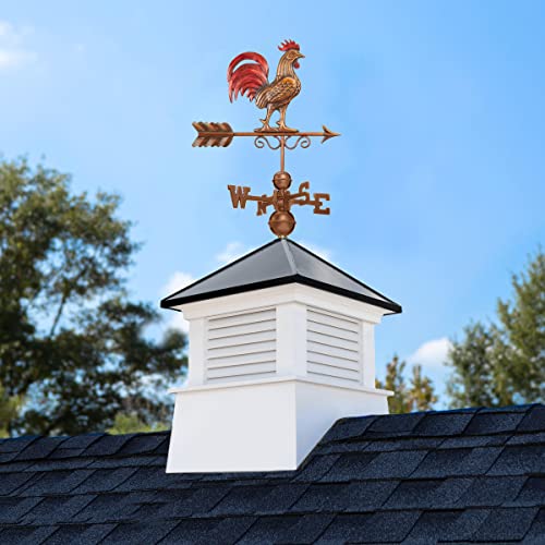 Good Directions 26" Square Manchester Vinyl Aluminum Roof Weathervane White/Red/Black