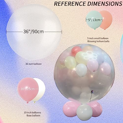 Géneric Wedding Balloon Surprise Set Pink/Transparent/White
