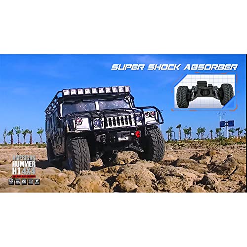1/10 US GM Hummer H1 Military Truck 4WD Crawler RTR with Sound & Light Red