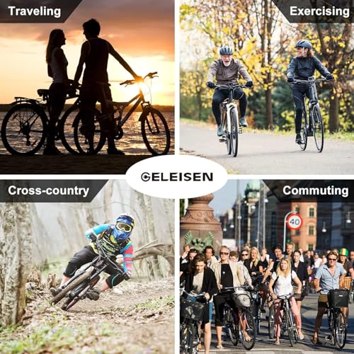 GELEISEN Electric Cruiser Bike 26" 750W 14.5Ah Green
