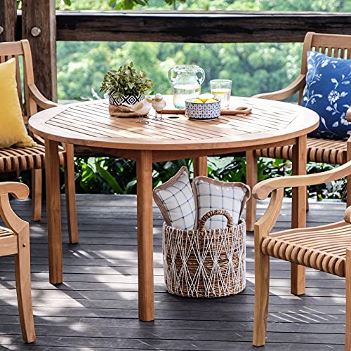 Cambridge Casual Mosko Teak Wood 5 Piece Outdoor Dining Set with Seatpad