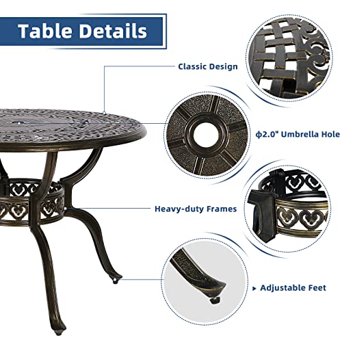 Onlyeah 5-Piece Outdoor Furniture Dining Set with Cushions