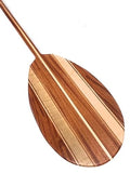 Tikimaster Koa Canoe Paddle 60" with Inlays Steersman Yellow