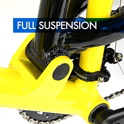 Gravity FSX 1.0 Dual Full Suspension Mountain Bike Yellow