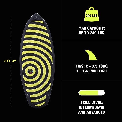 Hyperlite Shim Wakesurfer 2023 - Skim and Surf Style - 5ft 3in