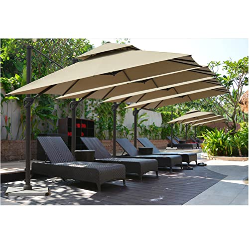LOERSS Large Cantilever Umbrella Red