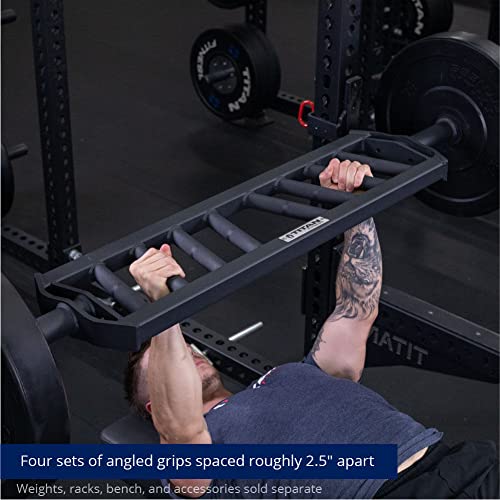Titan Fitness Hybrid Angled Multi-Grip Olympic Barbell V3, Rated 1,900 LB