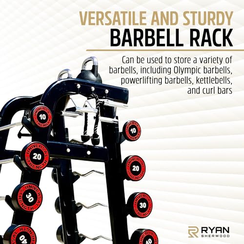 RYAN SHERWOOD Barbell Storage Rack Black
