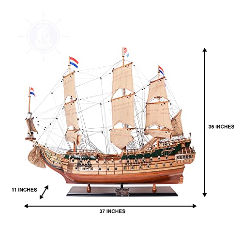 Old Modern Handicrafts Friesland Tall Ship Model Red