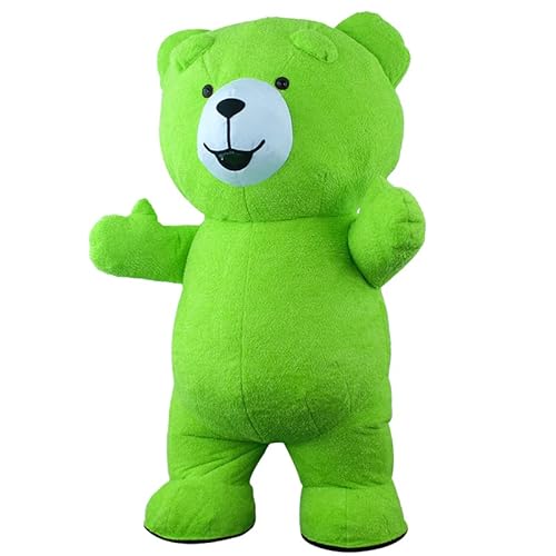 Generic Inflatable Plush Bear Costume Mint Green 8.53ft
