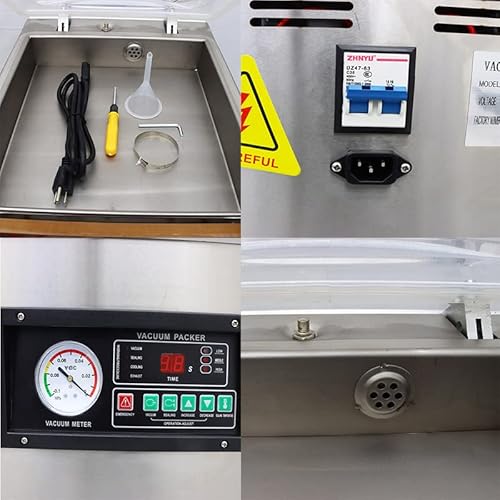 TECHTONGDA Chamber Vacuum Sealer Machine 110V for Food Saver Home & Commercial Use