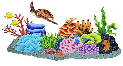 Artistry in Mosaics Caribbean Reef Ceramic Swimming Pool Mosaic