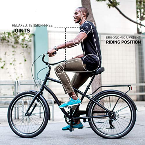 sixthreezero EVRYjourney Mens Bike Steel Blue w/ Black Seat/Grips