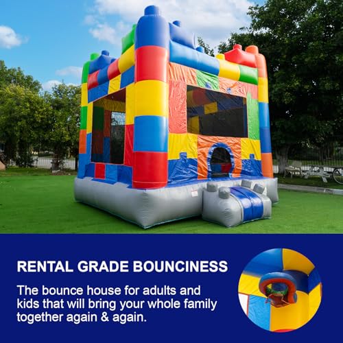 HERO KIDDO Block Party Bounce House Commercial Grade Inflatable 13x13
