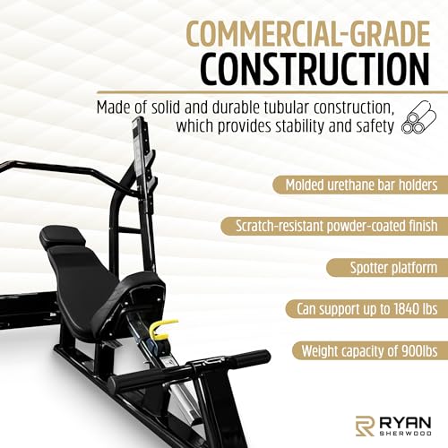 RYAN SHERWOOD Olympic INCLINE BENCH PRESS Black