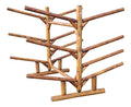 Log Kayak Rack 5 Kayak or Canoe Plus 2 SUP or Surfboard Unfinished