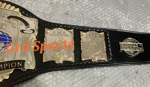 Grd Sports CNC HD USWA Unified World Heavyweight Wrestling Championship Belt Dual Gold Plated