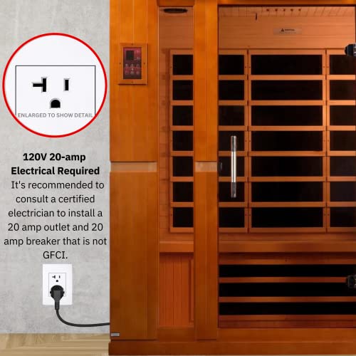 Maxxus Sauna Dynamic Bergamo 4-Person Low EMF Far Infrared Sauna