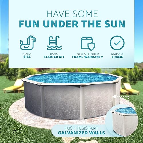 Aquarian Phoenix Steel Frame Above-Ground Pool Beige