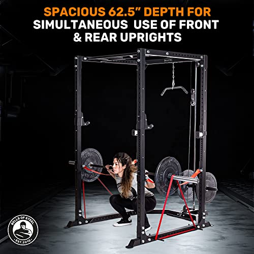 Bells of Steel Light Commercial Power Rack - Squat Rack for Home Gym and Commercial