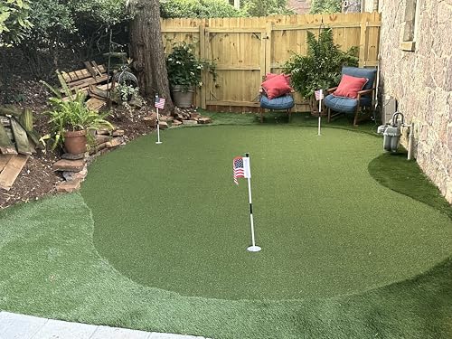 PREMIUM PRO TURF Professional Synthetic Nylon Turf Golf Green 12x15 ft with 3 Precut Holes