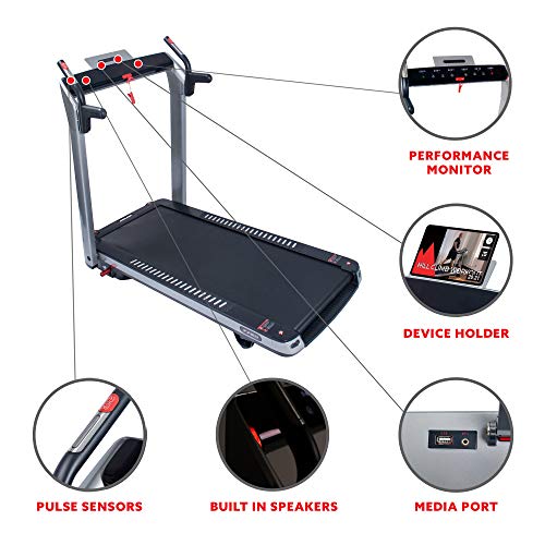 Sunny Health & Fitness ASUNA SpaceFlex Electric Running Treadmill Silver