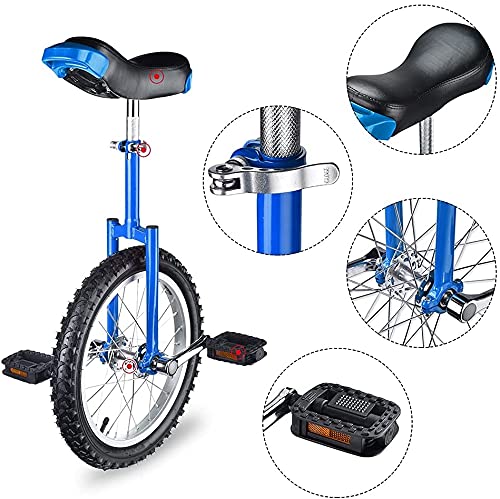 JINCAN 20" Unicycle Wheel Trainer for Adjustable Balance Exercise, Fun Bike Fitness - Beginners/Children/Adult Safe & Comfortable