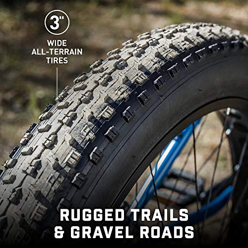 Mongoose Juneau Fat Tire Mountain Bike Blue
