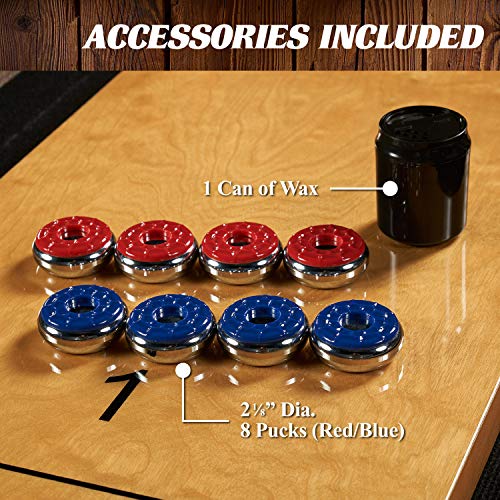 Barrington Billiards 9' Lexington Shuffleboard Table Scratch-Resistant Wood Grain/Black