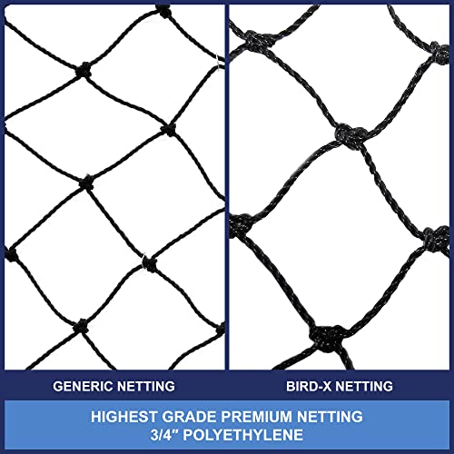 Bird-X Heavy-Duty Netting 50ft x 100ft Black