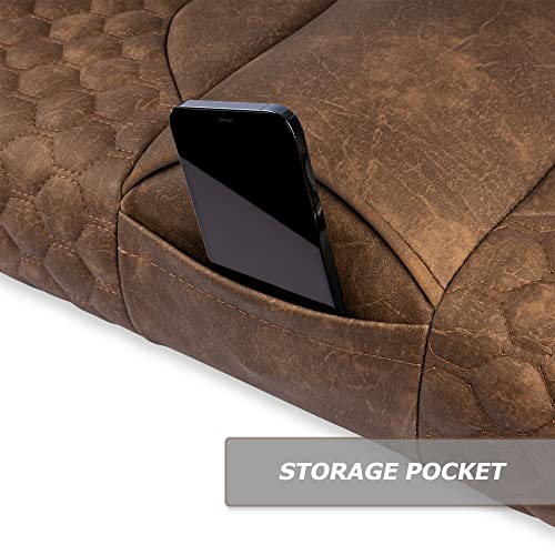 MODZ® FS2 Custom Golf Cart Front Seat for EZGO RXV - [2008-Up] - Brown Base - Cobra Pattern