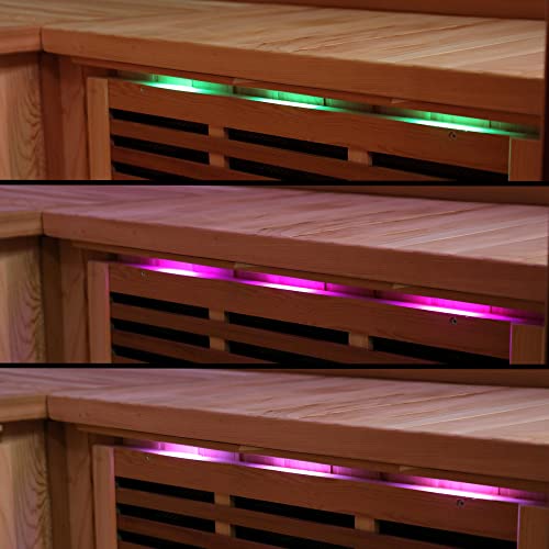 Blue Wave Radiant Saunas BSA1315 Cedar Elite 3-4 Person Infrared Sauna Wood