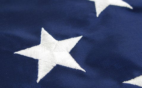 Flag Zone 20' x 38' Nylon US Flag with Embroidered Stars