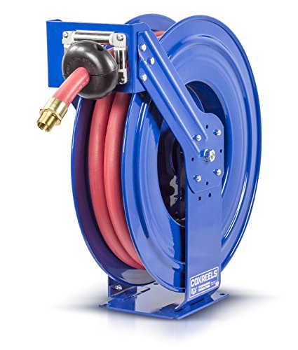 COXREELS Retractable Fuel Hose Reel 1in x 35ft Blue