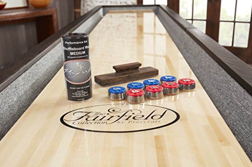 Playcraft Brazos River 14' Weathered Black Pro-Style Shuffleboard Table Black