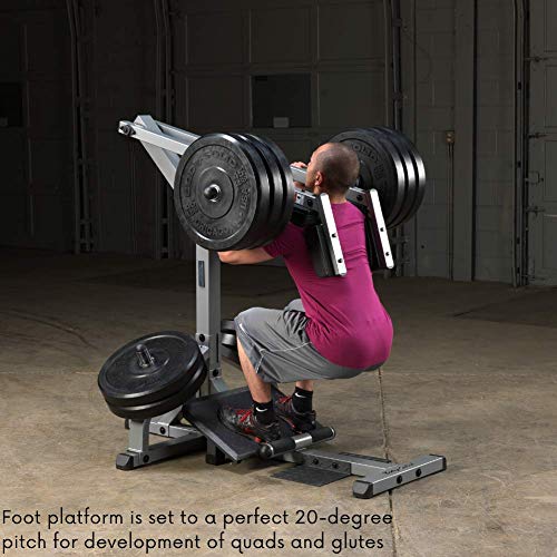 Body-Solid Leverage Squat/Calf Machine Silver