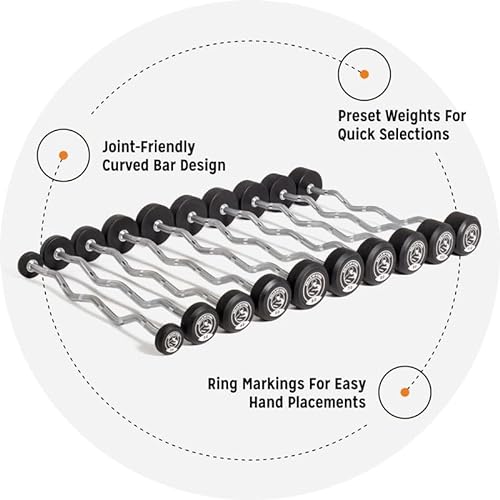 Bells of Steel Fixed Barbell Curl Set 20-110 lbs
