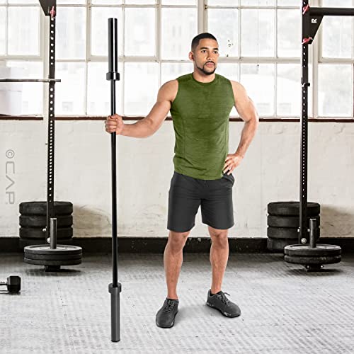 CAP Barbell Starter Olympic Weight Set 105lbs, Set with Plates and Bar